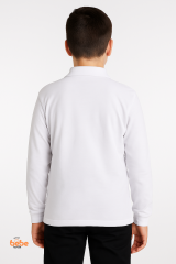 Beyaz Uzun Kollu Polo Yaka Okul Tişörtü – Erkek Çocuk Polo Yaka Uzun Kollu Sweatshirt 17 Yaş