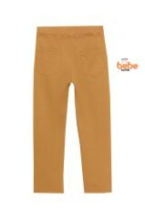 Ribanalı Bel %100Pamuk Penye Kumaş, Okul Pantolonu Kız Çocuk Okul Eşofmanı Rahat ve Şık Bej BEJ - 7 YAŞ