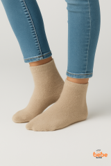 Kadın Yün Çorap Kışlık Kalın Sıcak Tutucu, Elit Yumuşak Dokulu, Ev ve Günlük Giyim Çorabı