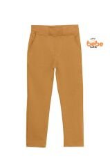 Ribanalı Bel %100Pamuk Penye Kumaş, Okul Pantolonu Kız Çocuk Okul Eşofmanı Rahat ve Şık Bej BEJ - 12 YAŞ