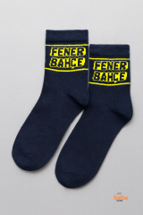 Fenerbahçe Yazılı Yetişkin Çorap (41-44 Numara) – Lacivert Sarı Taraftar Spor ve Günlük Çorap