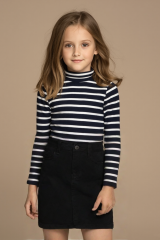 Kız Çocuk Kot Etek Şık ve Günlük Jean Mini Etek, Cepli, Kemerli, Yazlık, Kışlık, Okul, Parti SİYAH - 10 YAŞ