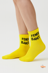 Fenerbahçe Lisanslı Sarı Yetişkin Çorap 41-44 Numara | Taraftar Spor Çorap | Trend Bebe Butik