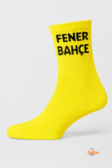 Fenerbahçe Lisanslı Sarı Yetişkin Çorap 41-44 Numara | Taraftar Spor Çorap | Trend Bebe Butik