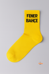 Fenerbahçe Lisanslı Sarı Yetişkin Çorap 41-44 Numara | Taraftar Spor Çorap | Trend Bebe Butik