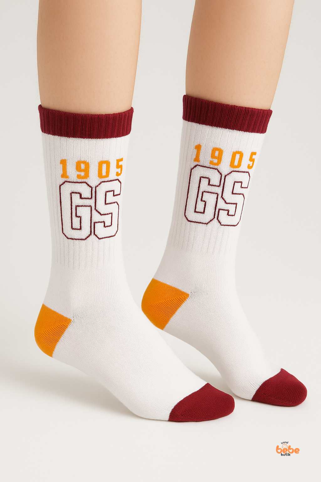 GS 1905 Desenli Yetişkin Uzun Çorap – Unisex Spor & Günlük Kullanım – 41-44 Numara