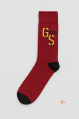 Galatasaray GS 1905 Desenli Kırmızı Yetişkin Uzun Çorap – Unisex Taraftar Spor Çorap – 41-44 Numara