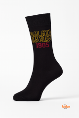 Galatasaray 1905 Yazılı Siyah Yetişkin Uzun Çorap – Unisex Spor & Günlük Taraftar Çorabı – 41-44 Numara