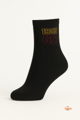 Galatasaray 1905 GS Siyah Kısa Yetişkin Çorap – Unisex Günlük & Spor Taraftar Çorabı – 41-44 Numara