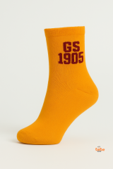 Galatasaray GS 1905 Turuncu Kısa Yetişkin Çorap – Unisex Taraftar Spor & Günlük Çorap – 41-44 Numara