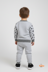 Erkek Çocuk 2’li Eşofman Takımı Panda Desenli Rahat Günlük Giyim & Pijama Takımı %100 Pamuklu