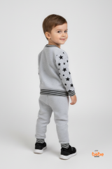 Erkek Çocuk 2’li Eşofman Takımı Panda Desenli Rahat Günlük Giyim & Pijama Takımı %100 Pamuklu