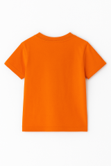Minion Baskılı Erkek Çocuk Tişört | 3-14 Yaş Pamuklu Yazlık Kısa Kollu Renkli Günlük T-Shirt Turuncu 3-4 Yaş