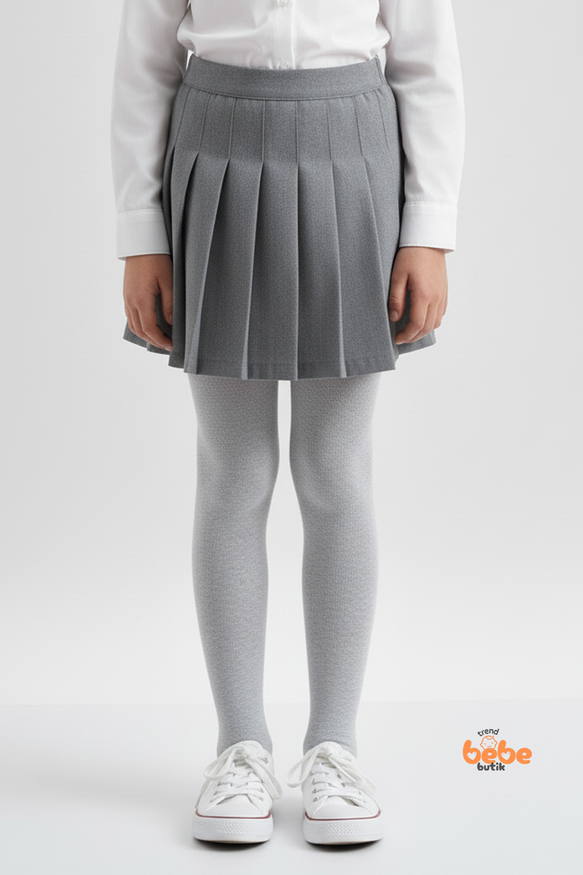 Kız Çocuk Pamuklu Okul Külotlu Çorap – Dayanıklı, Rahat ve Günlük Şık Çocuk Çorabı