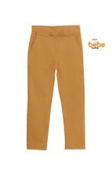 Ribanalı Bel %100 Pamuk Penye Kumaş, Okul Pantolonu Erkek Çocuk Okul Eşofmanı Rahat ve Şık BEJ - 11 YAŞ