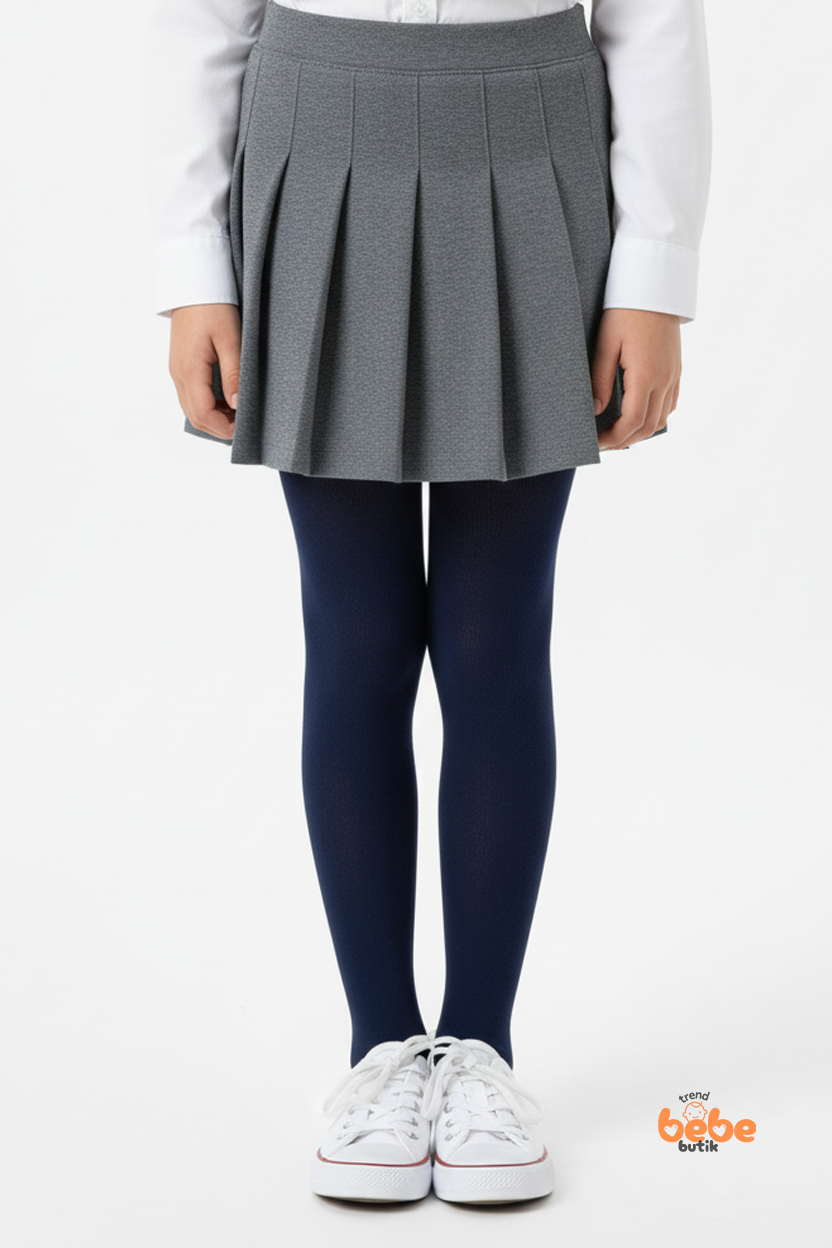 Kız Çocuk Pamuklu Okul Külotlu Çorap – Dayanıklı, Rahat ve Günlük Şık Çocuk Çorabı