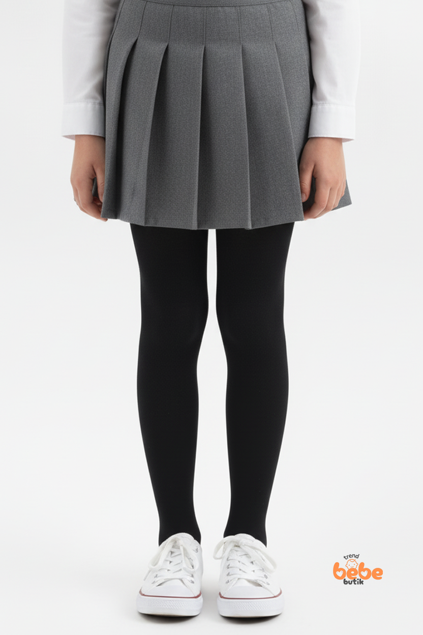 Kız Çocuk Pamuklu Okul Külotlu Çorap – Dayanıklı, Rahat ve Günlük Şık Çocuk Çorabı