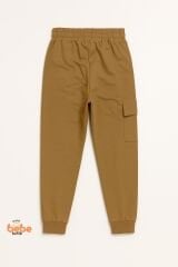 Kız Çocuk Camel Jogger Okul Eşofman Altı Kargo Cepli, Lastikli Bel, Rahat Spor Günlük Eşofman Altı 5 YAŞ