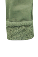 Erkek Çocuk Beli Lastikli Kargo Cepli Pelüş Polar Pantolon HAKİ - 9-10 Yaş