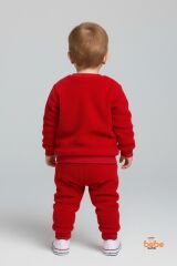 Erkek Çocuk Örümcek Adam Nakışlı Polar Pijama Takımı | Kışlık 2’li Ev Giyim Seti Eşofman Takımı 2 Yaş