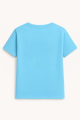 Brawl Stars Erkek Çocuk Tişörtü Renkli Kısa Kollu Pamuklu Yazlık Oyuncu Temalı Tasarım Basic T-Shirt Açık Mavi 11-12 Yaş